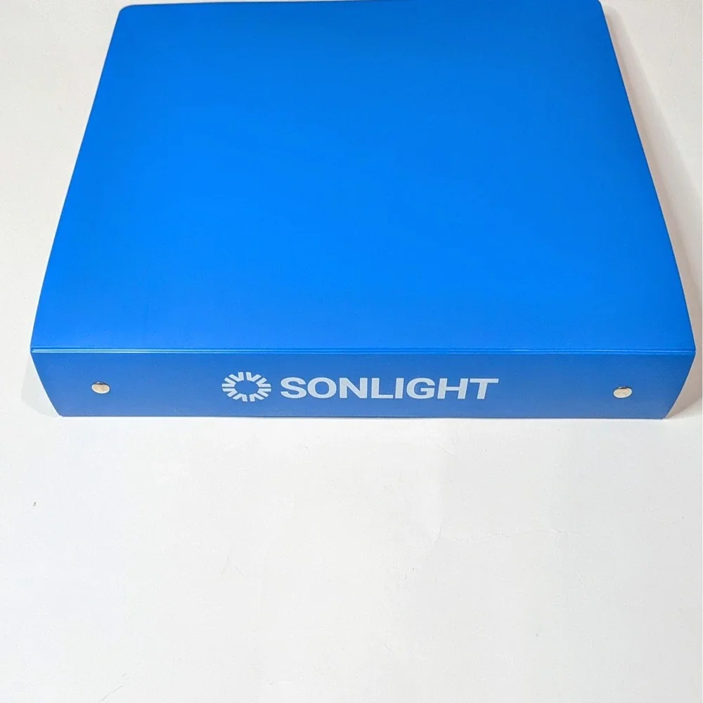 Sonlight Homeschool Planner Undated 3-Ring Binder Organizer Blue Multi-Color